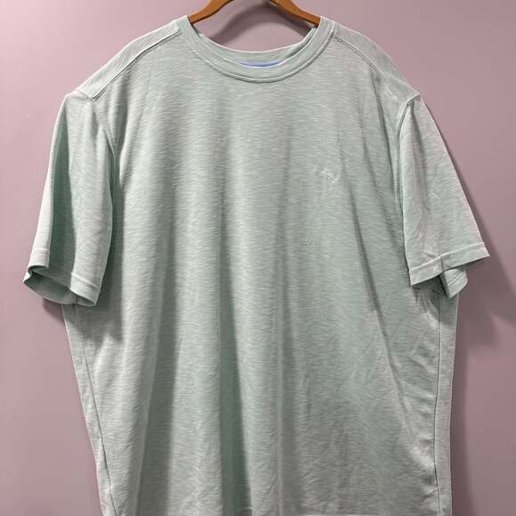 Tommy Bahama Men's XL Mint Green Cotton Blend T-Shirt - Picture 1 of 4